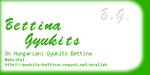 bettina gyukits business card